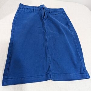 NYDJ Royal Blue Jean Pencil Skirt - 8